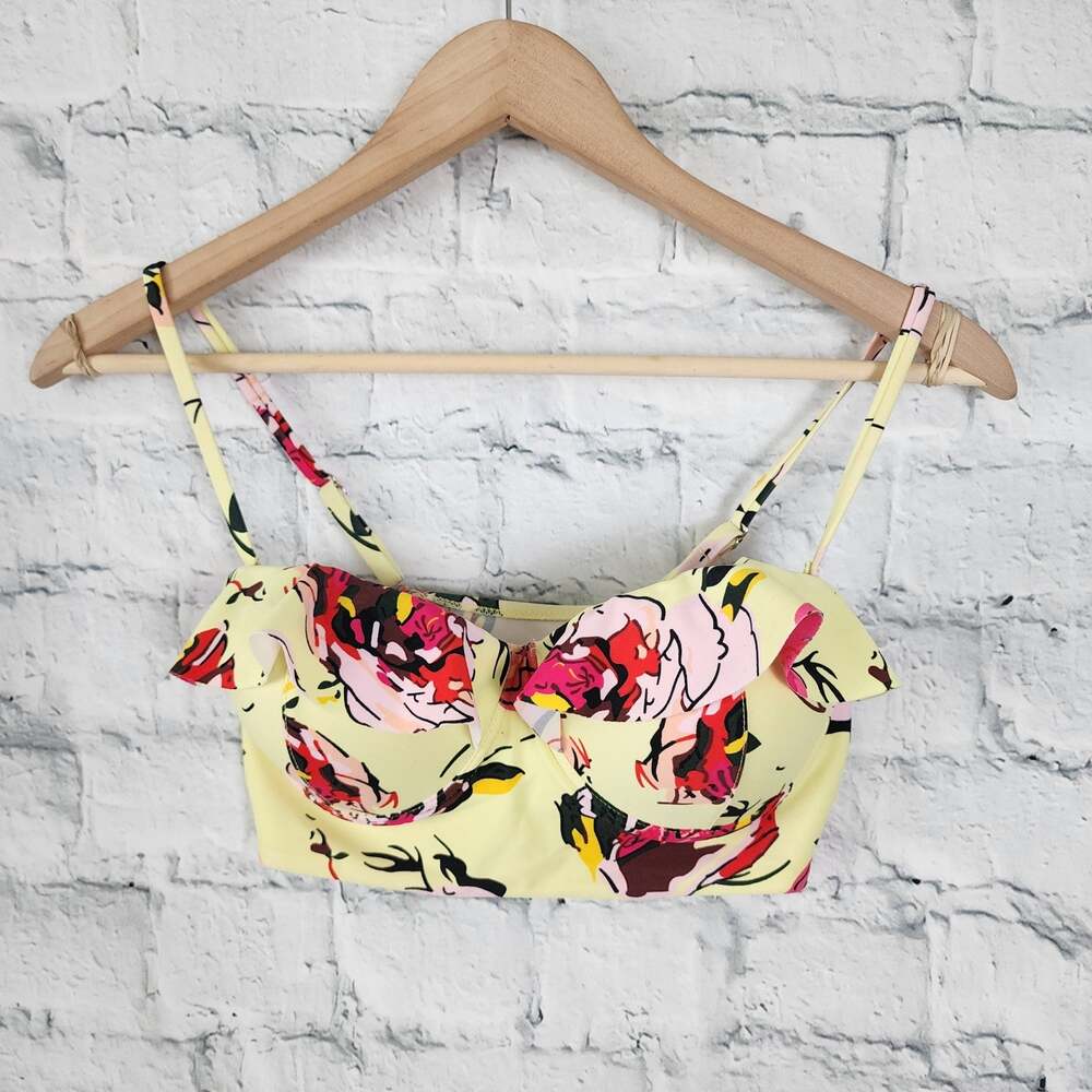 womens Bikini top Sz M adjustable straps padded A22